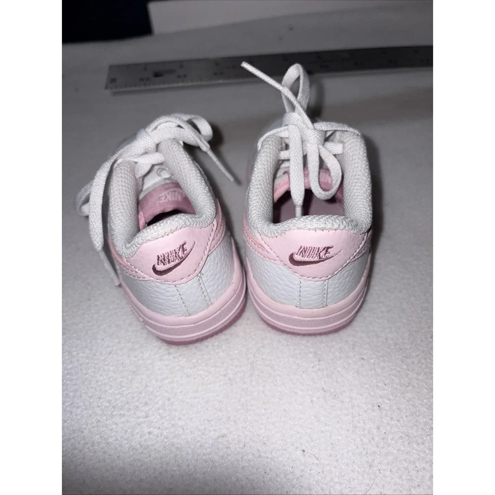 Nike Air Force 1 Baby shoes White and Pink 6 C